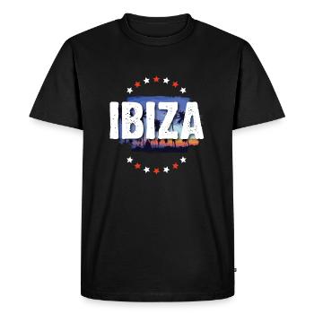 Ibiza - T-shirt Premium bio Homme - noir - Devant - Nico (187cm)