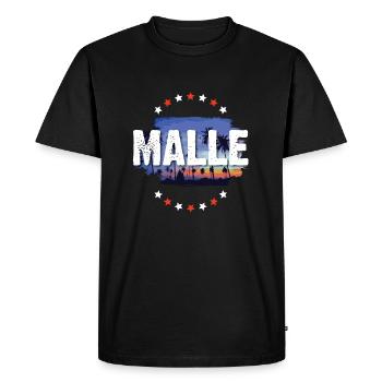 Malle - T-shirt Premium bio Homme - noir - Devant - Nico (187cm)