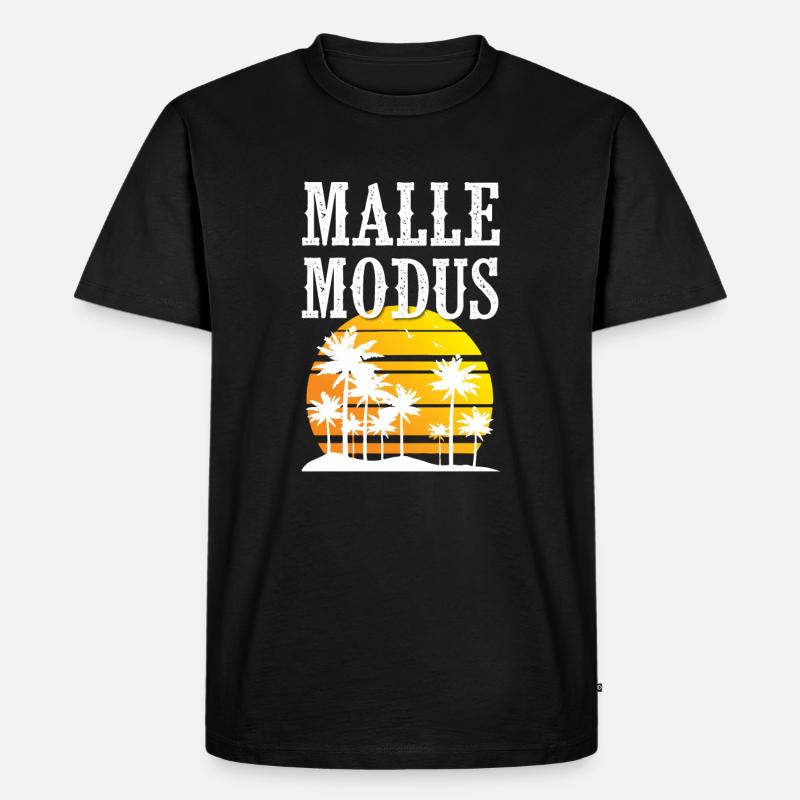 Malle Mode - Men's Premium Organic T-Shirt - black