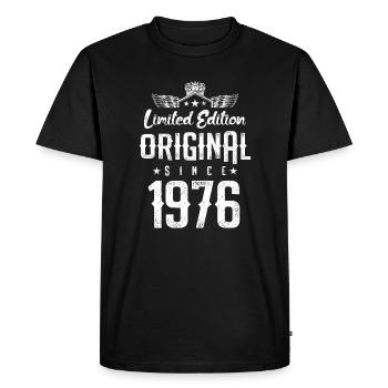 Édition limitée 1976 - T-shirt Premium bio Homme - noir - Devant - Nico (187cm)