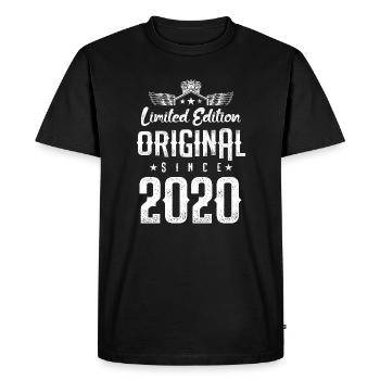 Édition limitée 2020 - T-shirt Premium bio Homme - noir - Devant - Nico (187cm)