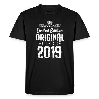 Édition limitée 2019 - T-shirt Premium bio Homme - noir - Devant - Nico (187cm)