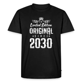 2030 limited edition - Men's Premium Organic T-Shirt - black - Front - Nico (187cm)