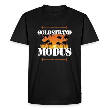 Mode Sables dorés - T-shirt Premium bio Homme - noir - Devant - Nico (187cm)