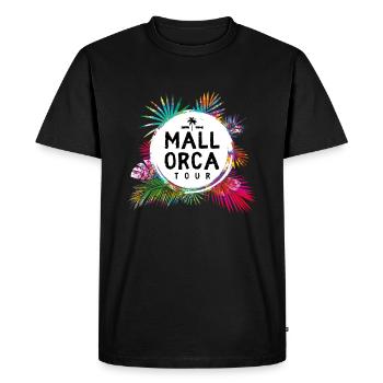 Mallorca Tour Colorful - Men's Premium Organic T-Shirt - black - Front - Nico (187cm)