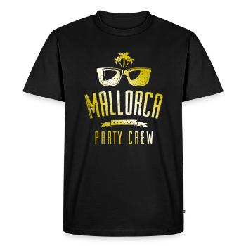 Équipage de fête de Majorque - T-shirt Premium bio Homme - noir - Devant - Nico (187cm)