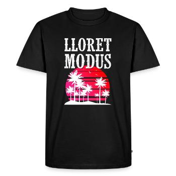 Lloret de Mar mode - Men's Premium Organic T-Shirt - black - Front - Nico (187cm)