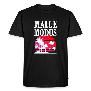 Malle Mode - T-shirt Premium bio Homme - noir - Devant - Nico (187cm)