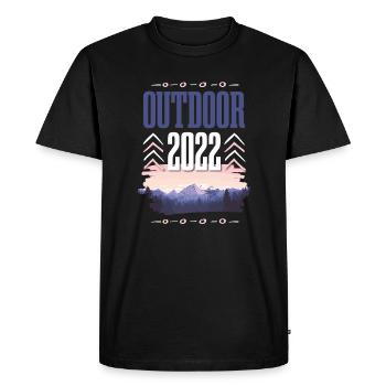 Outdoor 2022 - Men's Premium Organic T-Shirt - black - Front - Nico (187cm)