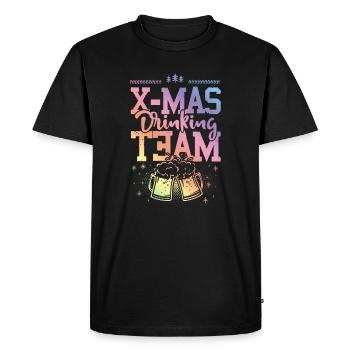 Équipe de consommation de Noël - T-shirt Premium bio Homme - noir - Devant - Nico (187cm)