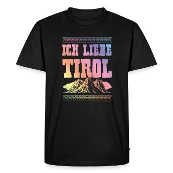 J’adore le Tyrol - T-shirt Premium bio Homme - noir - Devant - Nico (187cm)