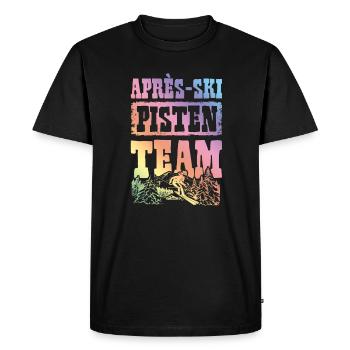 Apres ski slopes team - Men's Premium Organic T-Shirt - black - Front - Nico (187cm)
