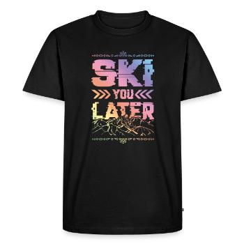 ski ski - T-shirt Premium bio Homme - noir - Devant - Nico (187cm)