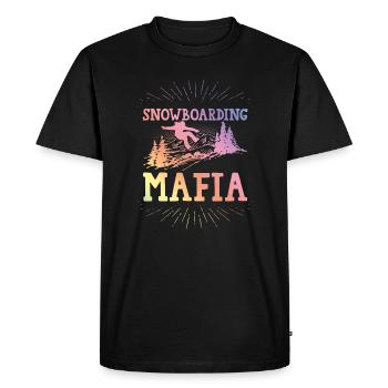 Snowboarding Mafia - Men's Premium Organic T-Shirt - black - Front - Nico (187cm)