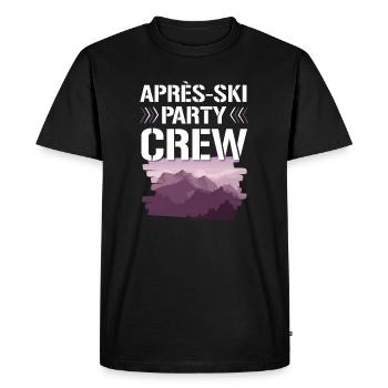 Apres SKi Party Crew - T-shirt Premium bio Homme - noir - Devant - Nico (187cm)