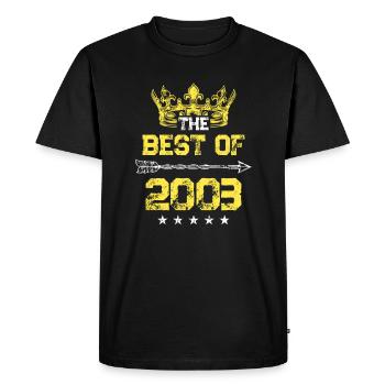 2003 best of birthday - Men's Premium Organic T-Shirt - black - Front - Nico (187cm)