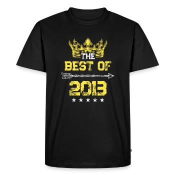 2013 best of birthday - Men's Premium Organic T-Shirt - black - Front - Nico (187cm)