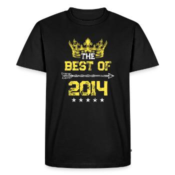 2014 best of birthday - Men's Premium Organic T-Shirt - black - Front - Nico (187cm)