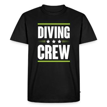 Diving Crew - Men's Premium Organic T-Shirt - black - Front - Nico (187cm)