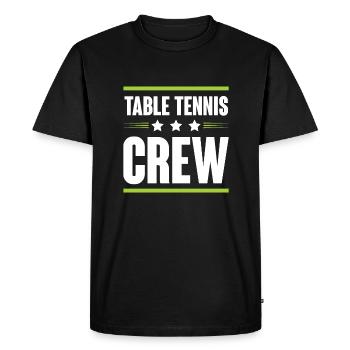 Équipe de tennis de table - T-shirt Premium bio Homme - noir - Devant - Nico (187cm)