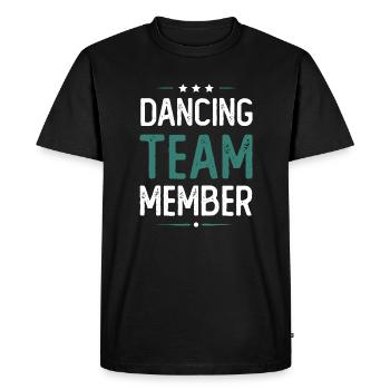 Dancing Team - Men's Premium Organic T-Shirt - black - Front - Nico (187cm)