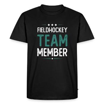 Équipe de hockey sur gazon - T-shirt Premium bio Homme - noir - Devant - Nico (187cm)