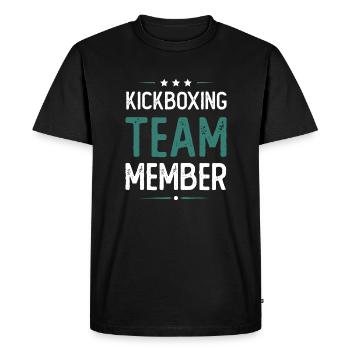 Kickboxing Team - Men's Premium Organic T-Shirt - black - Front - Nico (187cm)
