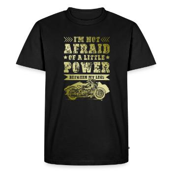 Puissance de la moto - T-shirt Premium bio Homme - noir - Devant - Nico (187cm)