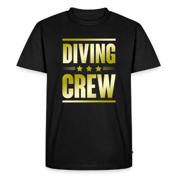 Diving Crew - Men's Premium Organic T-Shirt - black - Front - Nico (187cm)