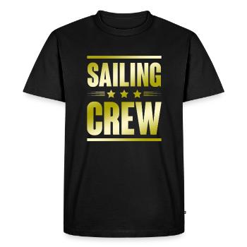 Équipage - T-shirt Premium bio Homme - noir - Devant - Nico (187cm)