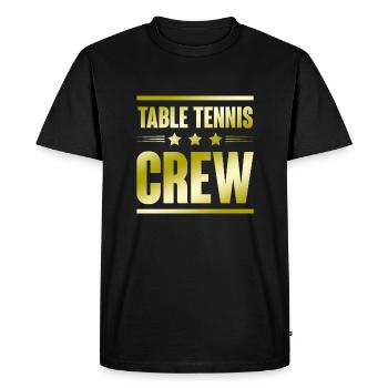 Équipe de tennis de table - T-shirt Premium bio Homme - noir - Devant - Nico (187cm)