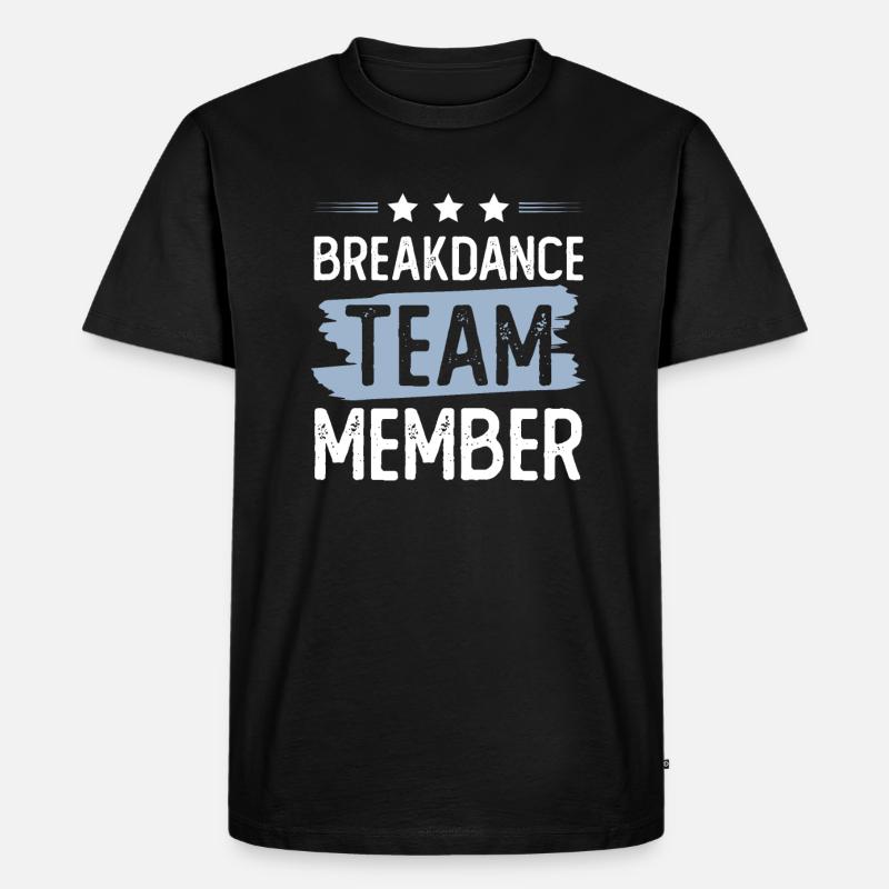 Breakdance Team - Männer Premium Bio T-Shirt - Schwarz