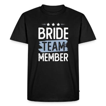 Bride Team - Men's Premium Organic T-Shirt - black - Front - Nico (187cm)