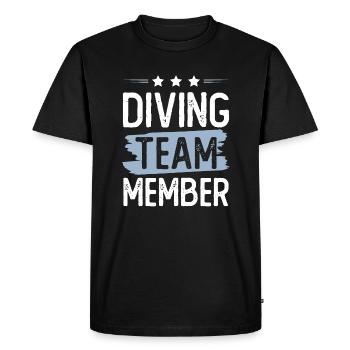 Équipe de plongée - T-shirt Premium bio Homme - noir - Devant - Nico (187cm)