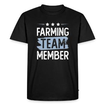 Équipe agricole - T-shirt Premium bio Homme - noir - Devant - Nico (187cm)