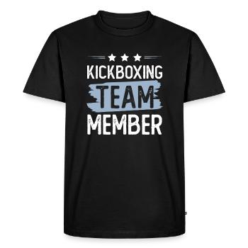Kickboxing Team - Men's Premium Organic T-Shirt - black - Front - Nico (187cm)