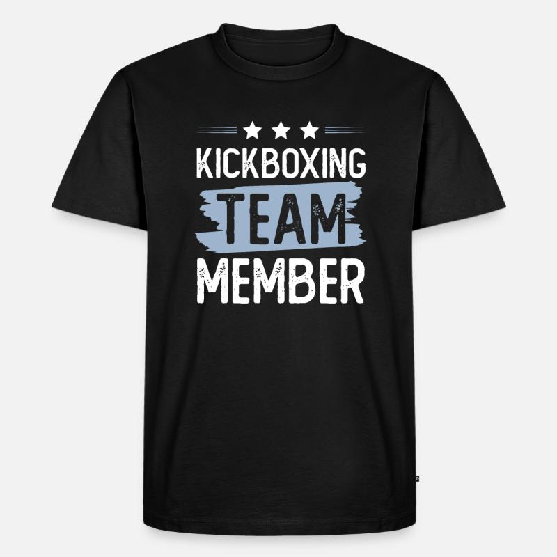 Kickboxing Team - Männer Premium Bio T-Shirt - Schwarz