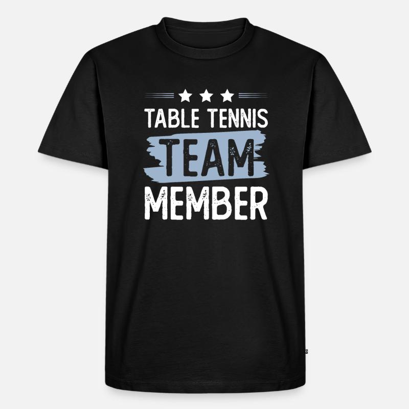 Table Tennis Team - Männer Premium Bio T-Shirt - Schwarz