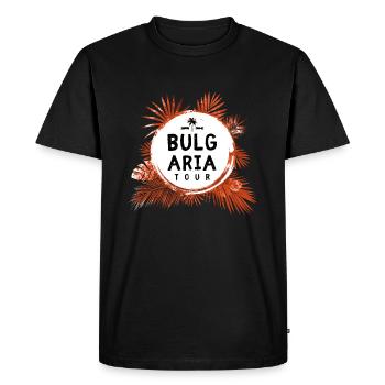 Tour de Bulgarie coloré - T-shirt Premium bio Homme - noir - Devant - Nico (187cm)