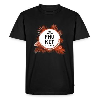 Phuket Tour Colorful - Men's Premium Organic T-Shirt - black - Front - Nico (187cm)