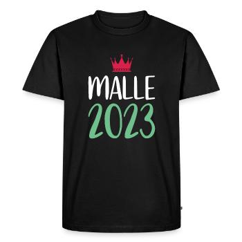 Malle 2023 - T-shirt Premium bio Homme - noir - Devant - Nico (187cm)