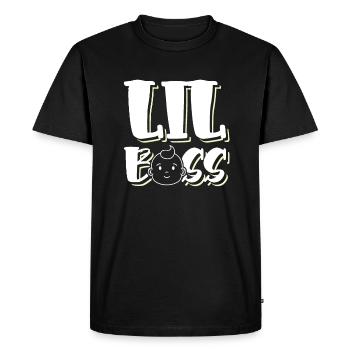 Bébé petit patron - T-shirt Premium bio Homme - noir - Devant - Nico (187cm)