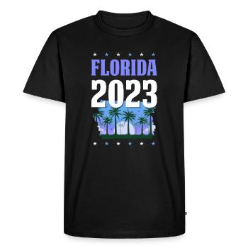 Floride 2023 - T-shirt Premium bio Homme - noir - Devant - Nico (187cm)