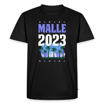 Malle 2023 - T-shirt Premium bio Homme - noir - Devant - Nico (187cm)