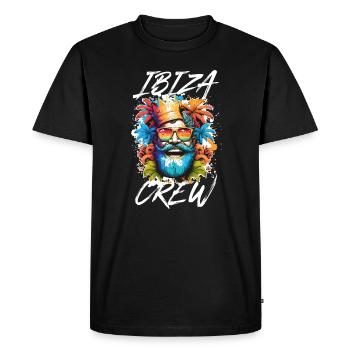 Ibiza Roi de la fête - T-shirt Premium bio Homme - noir - Devant - Nico (187cm)