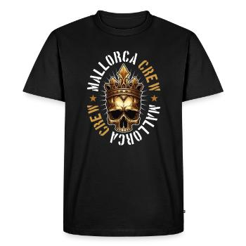 Mallorca Crew King Skeleton Team - Men's Premium Organic T-Shirt - black - Front - Nico (187cm)