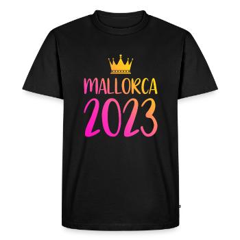 Mallorca 2023 - Men's Premium Organic T-Shirt - black - Front - Nico (187cm)