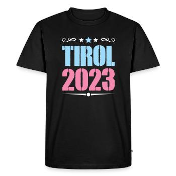 Tyrol 2023 - T-shirt Premium bio Homme - noir - Devant - Nico (187cm)
