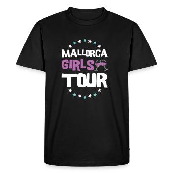 Mallorca Girls Tour - Men's Premium Organic T-Shirt - black - Front - Nico (187cm)