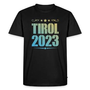 Tyrol 2023 - T-shirt Premium bio Homme - noir - Devant - Nico (187cm)
